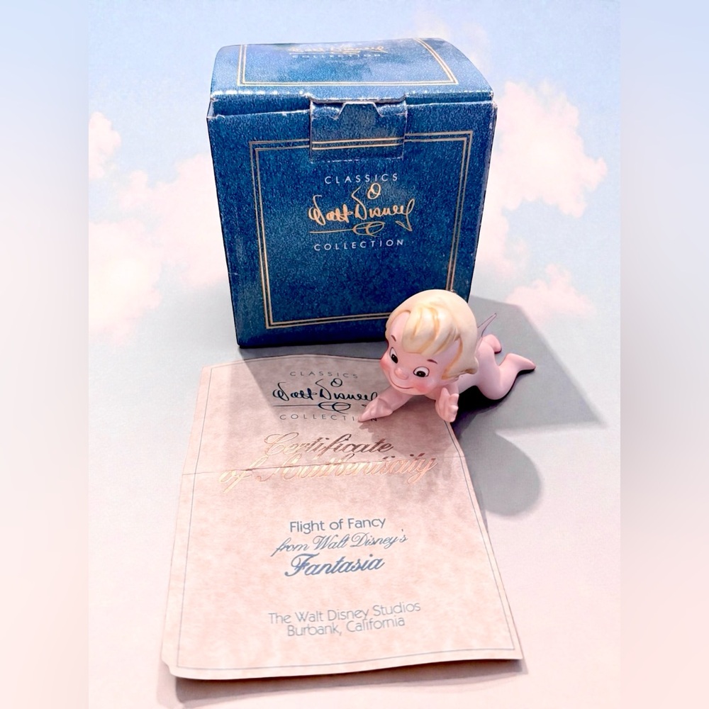WDCC "Flight of Fancy" Cupid Ornament from Disney's Fantasia in Box with COA